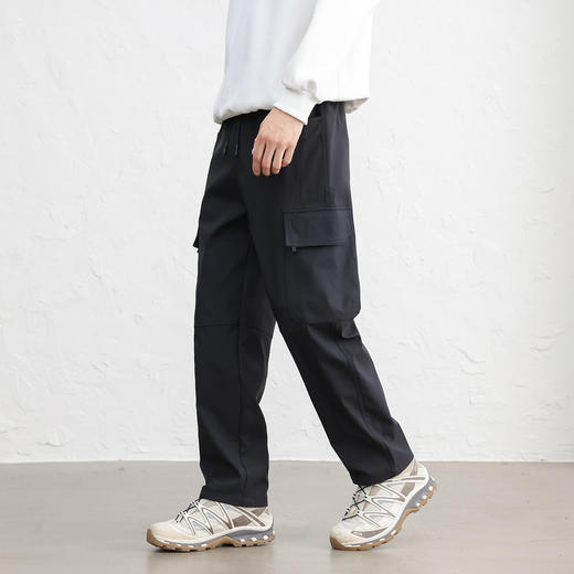 GXG男装【立体大贴袋】25秋季弹力松紧腰运动男式工装直筒休闲裤K&C 商品图2