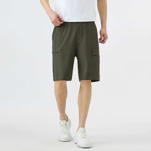 GXG男装25夏季时尚舒适松紧腰轻薄透气五分裤男式直筒休闲短裤K&C 商品图8