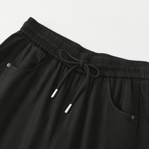 GXG男装【莱赛尔】25秋季简约纯色松紧腰日常通勤男式直筒休闲裤K&C 商品图7