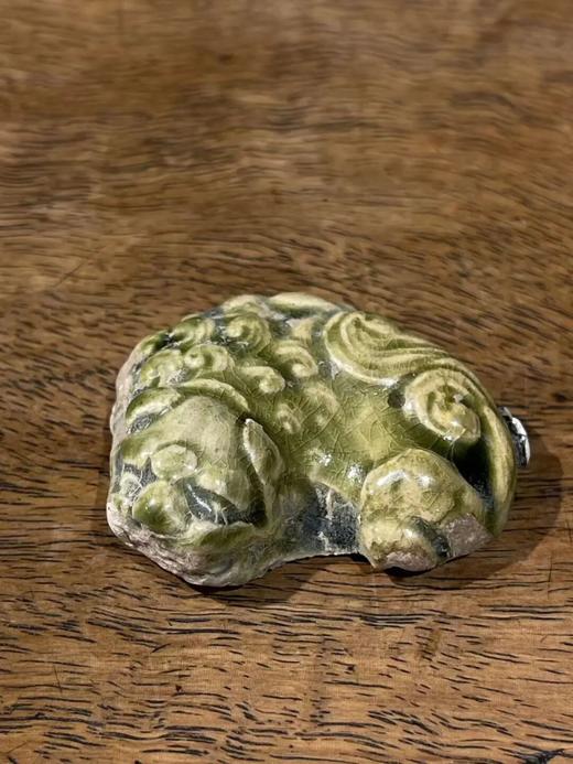 耀州窑青瓷卧坐袖珍瑞狮，顺丰包邮 商品图4