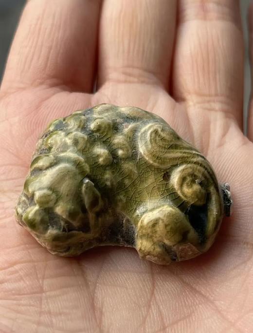 耀州窑青瓷卧坐袖珍瑞狮，顺丰包邮 商品图14