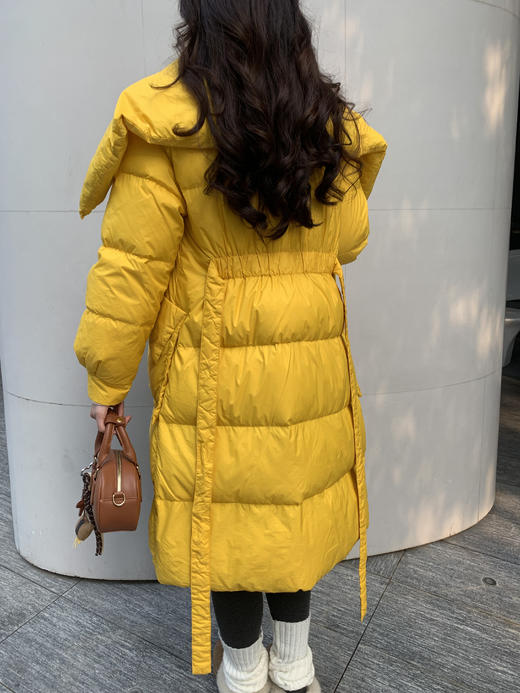 COMPLEMENTAIR 黄色束腰羽绒服 5800 商品图6
