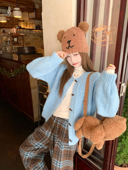 <曾小咸推荐>现货秒杀 ！微信超特价 复古格子直筒加绒休闲裤 日常209.99 立减100 秒杀109.99！！ 商品图10