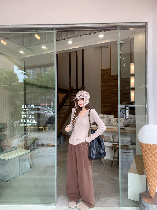 <曾小咸推荐>现货秒杀 ！微信超特价！韩系v领针织打底衫 日常119.99 立减50 秒杀69.99！！ 商品图11