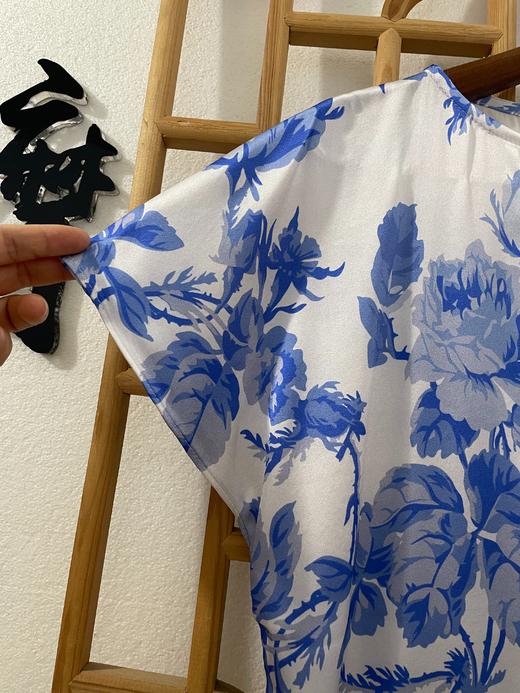 「断码清仓」印花无袖桑蚕丝上衣 L码 ZFYY212 商品图1