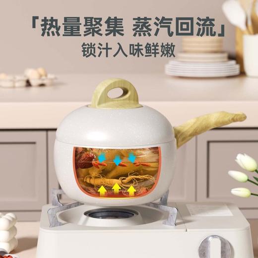 直发 极铁+陶瓷0氟0铅0化学涂层的小奶锅 商品图2
