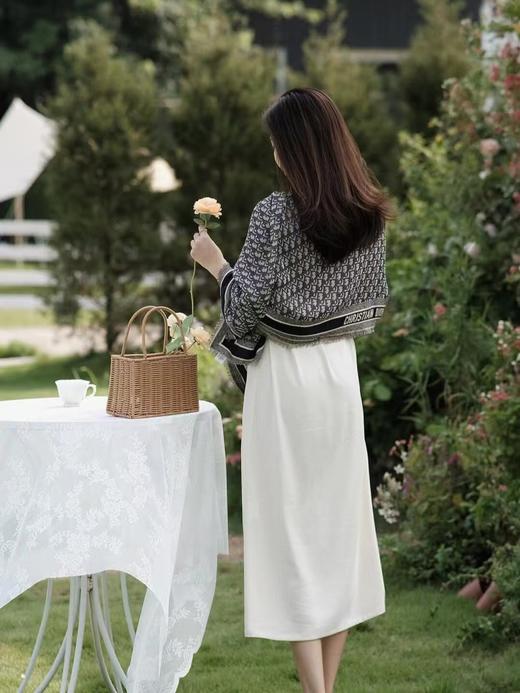 迪奥 D字母图案羊绒方巾 披肩（DSX） 商品图9