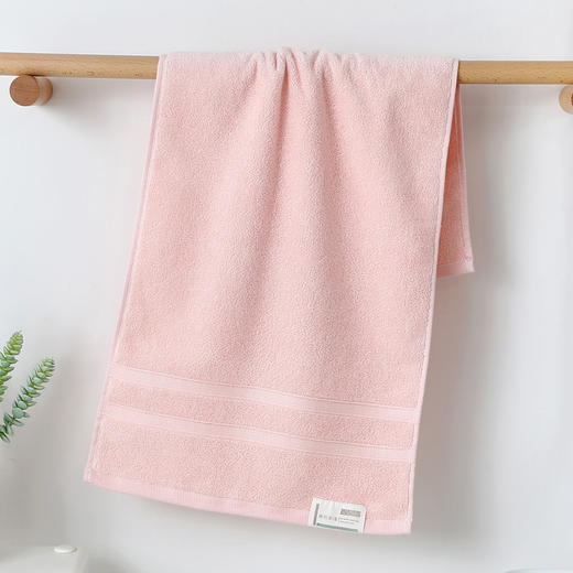 洁丽雅-素然春浅浴巾70*140cm 粉色 商品图2