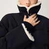 【JASON WU】2025秋冬新款时尚设计感拼接羊卷毛翻领短款羽绒服上衣女 商品缩略图4
