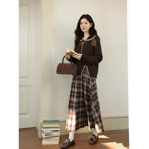 鹿向南【1220/20:00新品前1小时7折限量100件】咖色毛衣 商品图1