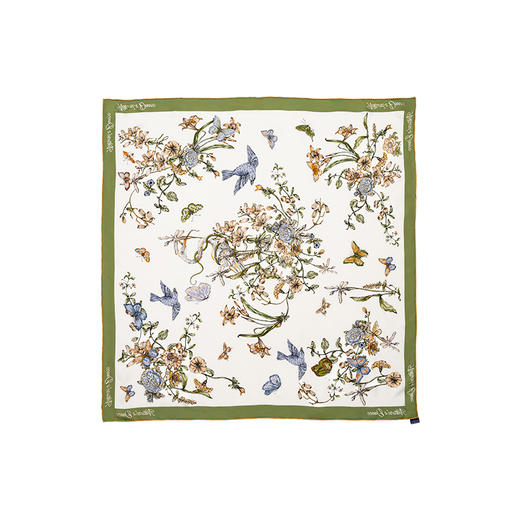 大英博物馆 博物志系列 花花蝴蝶 重磅真丝丝巾 商品图6