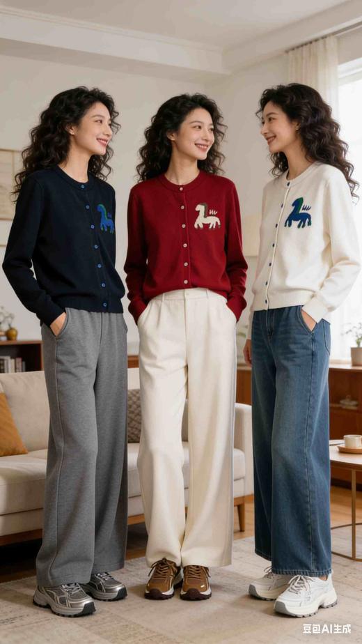 58G880全毛马到成功开衫毛衣 商品图10