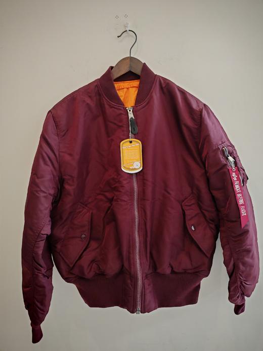 美国Alpha阿尔法飞行夹克MA1男士机车服短款保暖棉衣ma-1 商品图8