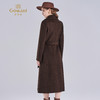2025乔万尼新品冬100%羊毛复古暖棕鎏金格调系带羊毛大衣ED4A771 商品缩略图4