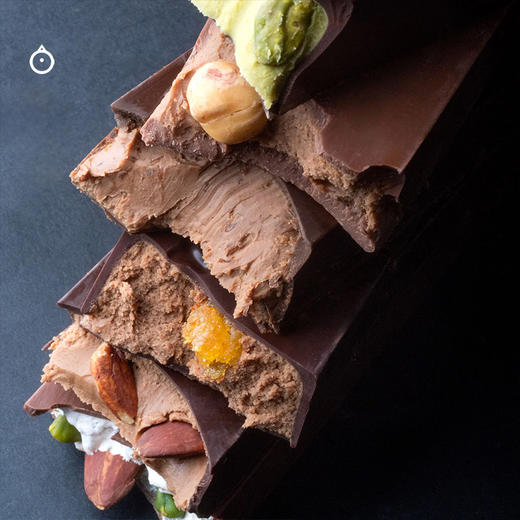 企鹅市集|法国pralus普阿鲁斯 开心果/榛子口味极度夹心黑巧/奶巧 精品巧克力 商品图3