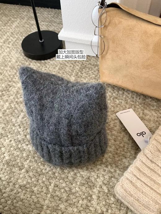 D121637冬日出片神器显脸小超可爱猫耳朵毛线帽子 商品图14