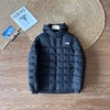 D121601男女同款简约拼色设计精典方格连帽棉服 商品缩略图3