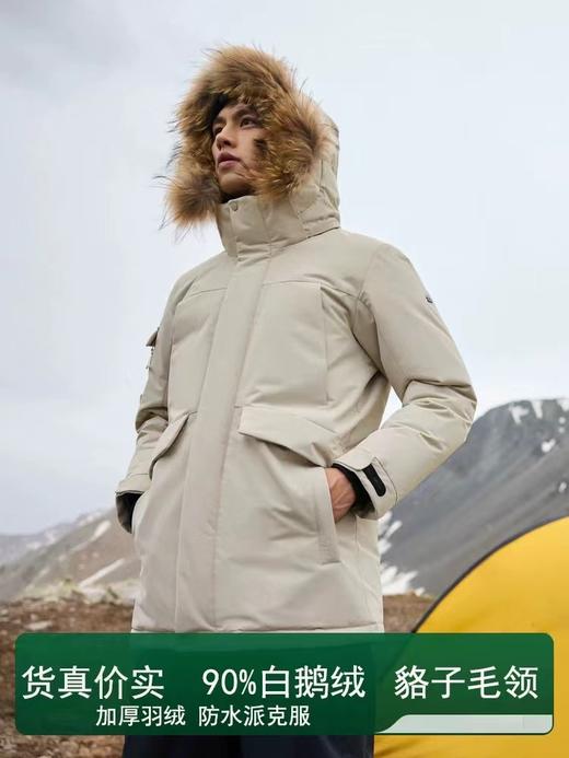 D121686保暖宽松厚款拉链防风防水派克羽绒服 商品图4
