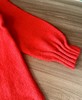 D121610秋冬温暖氛围红色慵懒显白圆领女士针织衫 商品缩略图12