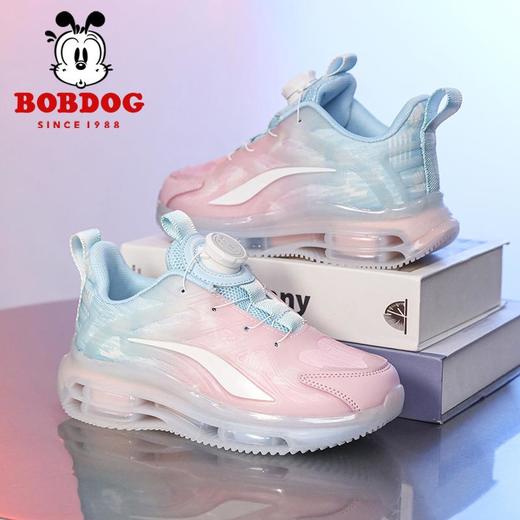 巴布豆女童鞋子新款秋季运动鞋学生女孩气垫减震轻便透气跑鞋 商品图0