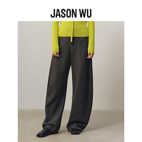 【JASON WU】(多色)秋冬新款简约通勤老钱风针织羊毛薄呢阔腿裤女
