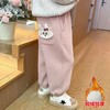 Laffey & Monkey儿童【加绒】冬款防风休闲裤女童加厚保暖抓绒款式裤子宝宝卫裤80-150 商品缩略图1