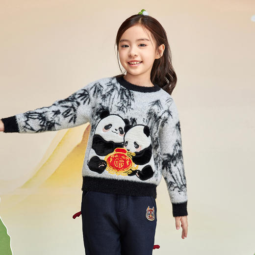 笛莎Deesha 观山见女童毛衣 商品图1