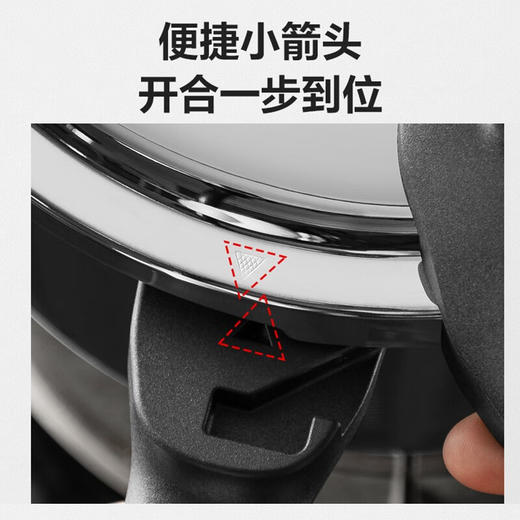 苏泊尔SUPOR高压锅304不锈钢家用快煮压力锅18cm复底磁炉通用YW183JA1 商品图5