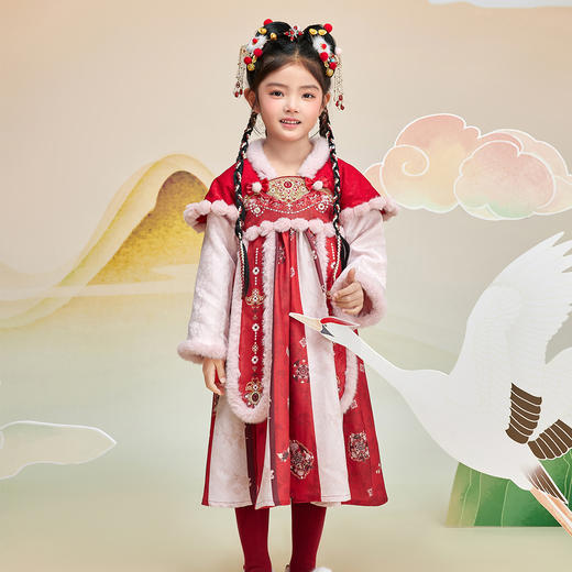 笛莎Deesha 观山见女童连衣裙 商品图0