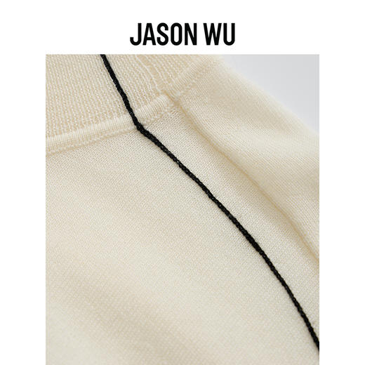 【JASON WU】(绵羊毛)秋冬新款撞色线羊毛高领针织衫 商品图4