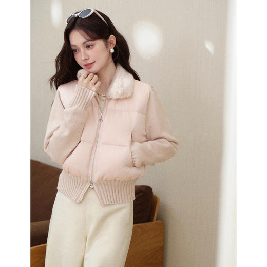 鹿向南【1212/20:00新品】粉色羽绒服 商品图0