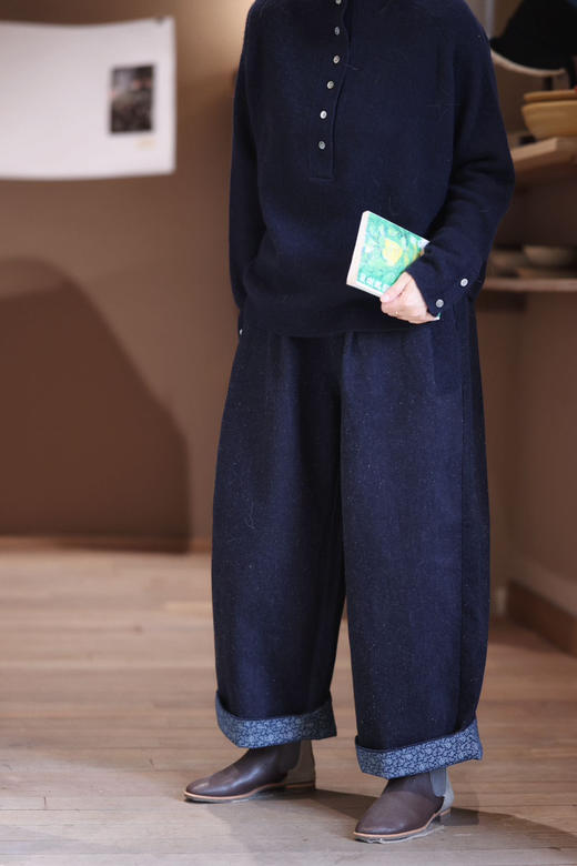 【预售】雪花半松紧腰牛仔裤 商品图6