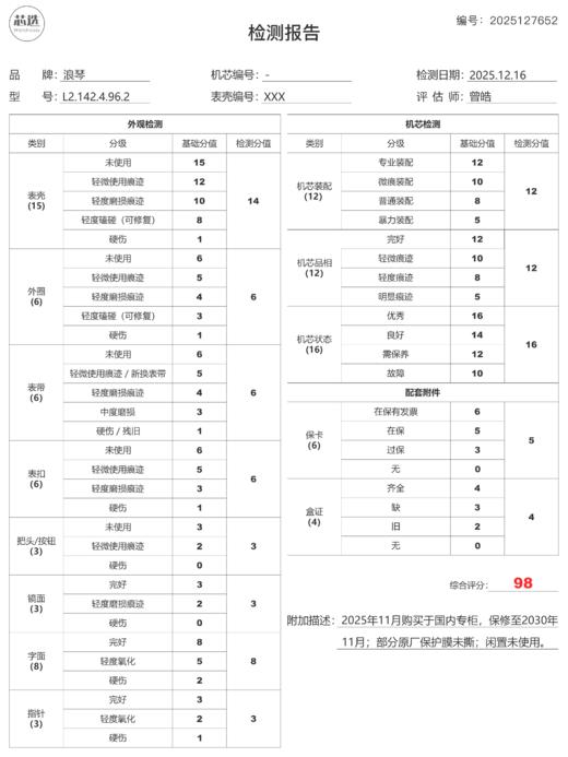 浪琴L2.142.4.96.2 商品图9