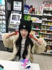 一店k ’▾‘ 𝙎𝙣𝙖𝙘𝙠 𝘾𝙖𝙩 🥨🧇被元气猫耳帽硬控！软软糯糯好可爱！非常显脸小！！25ss新款！KARINA同款秋冬保暖针织帽 商品缩略图9
