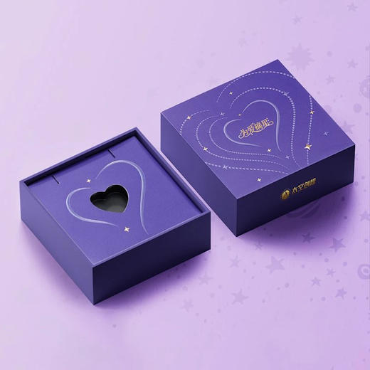 【中国航天】为爱摘星·爱心陨石项链 有荧光 带链 精装盒证 商品图5