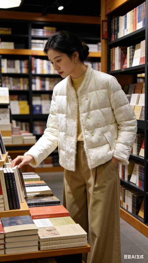 立领水貂边羽绒服589903,均码 国风 商品图13