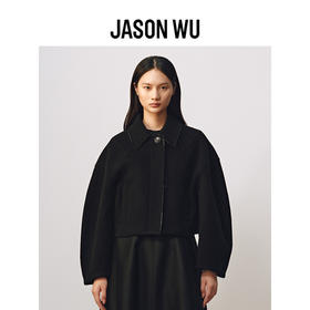 【JASON WU】秋冬新款香蕉袖羊毛毛呢上衣短外套大衣女