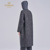 乔万尼2025冬新品挺括设计感羊毛羊驼毛混纺人字纹保暖长款毛呢外套ED4A732 商品缩略图4
