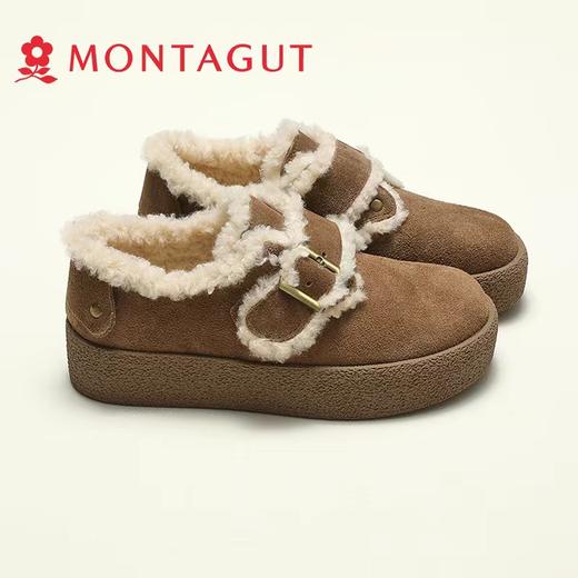 D121689加绒勃肯鞋女复古休闲百搭厚底毛毛女鞋 商品图2
