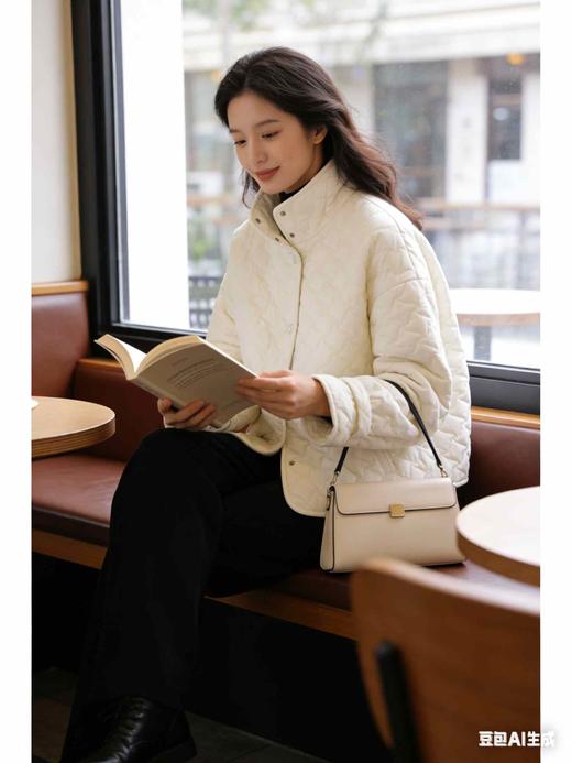 福利款，185元，485162袖襻轻便米白色棉袄，最后一件小码M号，体重110斤之内全部能穿 商品图12