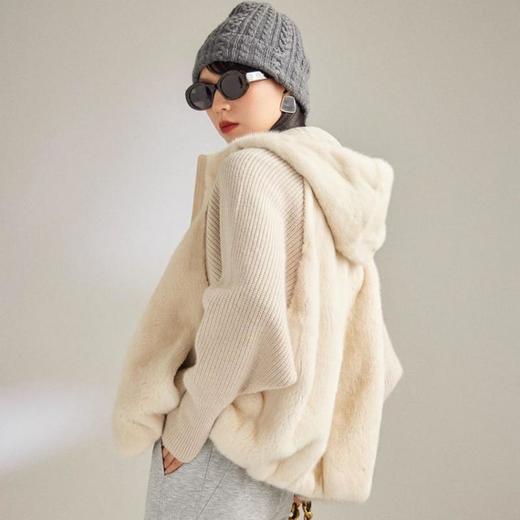 客定进口面料🌈上身显贵，高级老钱风！LP同款【ORIGNAL&CO欧貂绒连帽马甲/米兰貂外套】视觉和触觉都到顶峰❗️品牌直发！ 商品图0