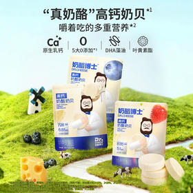 【99元任选10】奶酪博士高钙奶酪奶贝（原味/蓝莓味/草莓味）45g*1袋