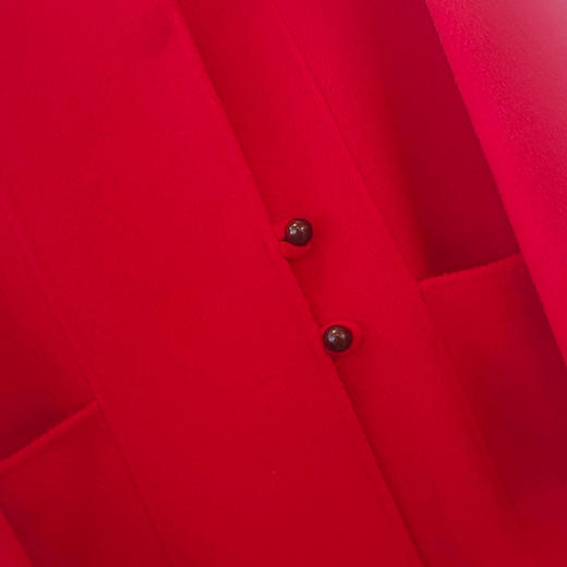 VIVIAN LIU薇薇安刘A2559318秋女装新款小翻领撞色扣大衣 商品图3