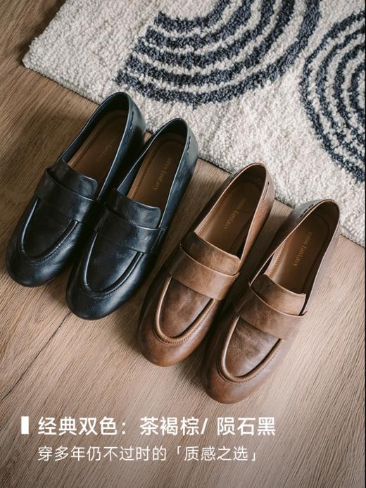 懒人必入一脚蹬 油腊牛皮乐福鞋ACF3FTW151 商品图4