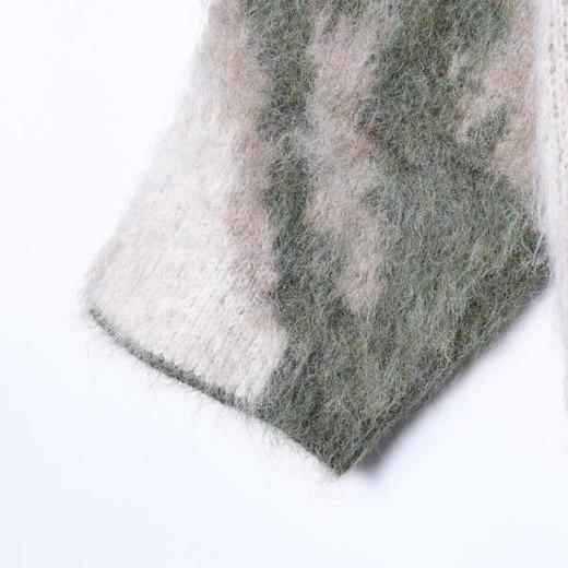 SDSA男士秋冬新款痞帅男装设计感不规则撞色圆领毛衣慵懒风百搭 商品图3