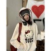 一店k （联名款！代构同渠道！）谁能拒绝 Hello Kitty 的暴击啊！上身少女感都要溢出屏幕了～450g加绒面料！手工红线钩边！日岛绣机原版毛巾绣刺绣🪡工艺！秋冬连帽加绒卫衣 商品缩略图5