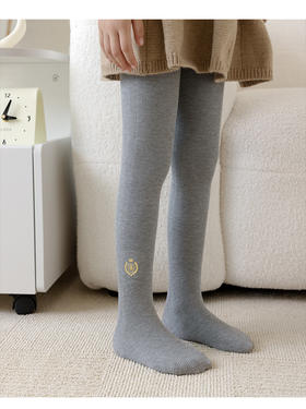 舒适贴合不紧绷~质感超棒【柠檬舒品·素色徽章连袜裤NK1276】💰29.9一条❗有女儿的一定要买！吸湿透气，耐穿耐洗 里层无骨车缝线，穿着舒适不刺痒