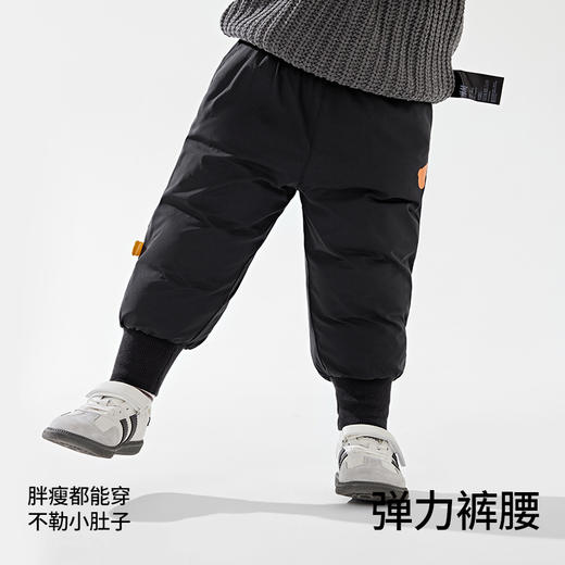 贝肽斯儿童羽绒裤男女童外穿冬季新款保暖防寒大童工装宝宝裤子 商品图5