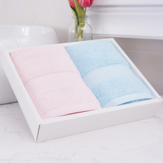 洁丽雅-柔然纯棉面巾两条装 商品图2