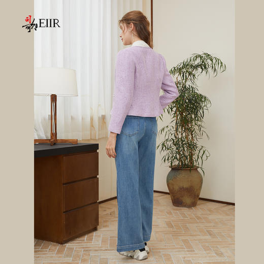 司歌收腰小香风外套短无领修身B921263X 商品图3